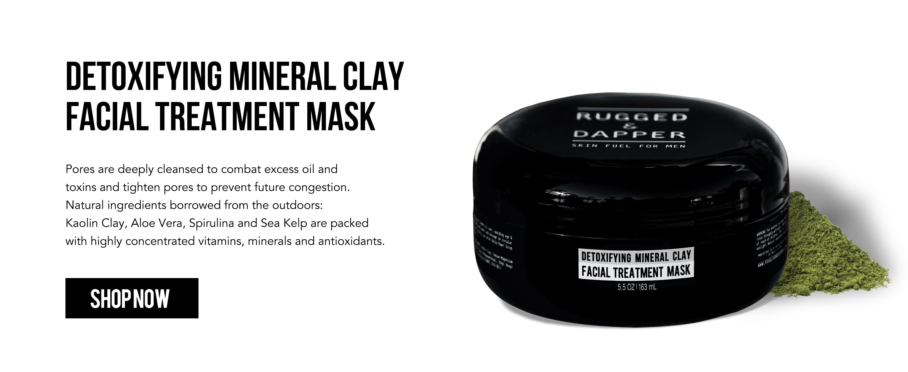 Detoxifying Mineral Clay Facial Treatment Mask