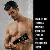 Dual Purpose Power Mens Body Wash + Shampoo