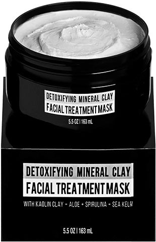 Detoxifying Mineral Clay Mens Facial Treatment Mask